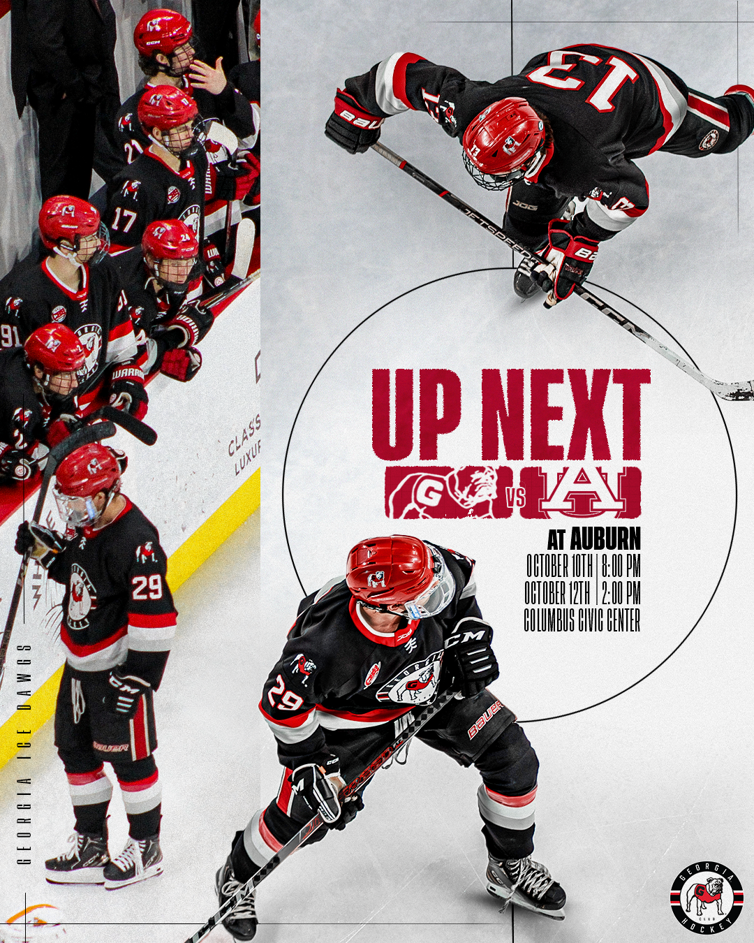 UGA Hockey series preview graphic